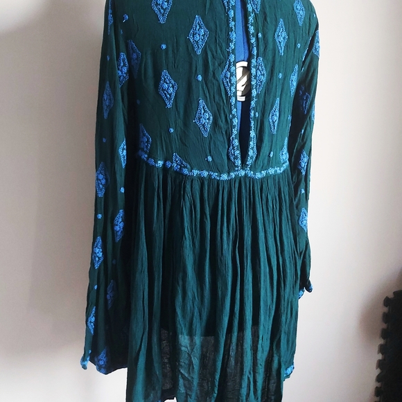 Free People diamond embroidered tunic XS - Picture 10 of 13